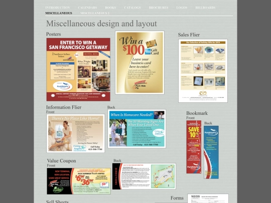 Portfolio/Miscellaneous screenshot