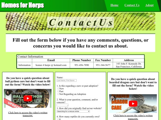contact screenshot