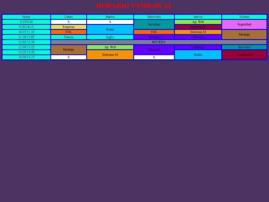 Horario/Horario screenshot