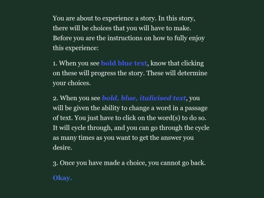Okay. - Interactive Performance Assessment screenshot