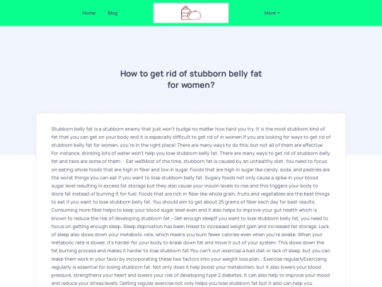 blog/how-to-get-rid-of-stubborn-belly-fat-for-women screenshot