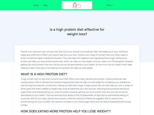 blog/is-a-high-protein-diet-effective-for-weight-loss screenshot
