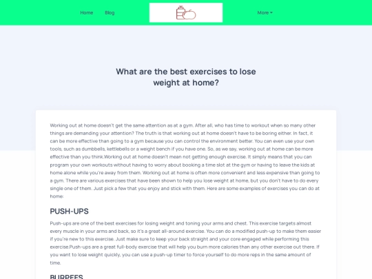 blog/what-are-the-best-exercises-to-lose-weight-at-home screenshot