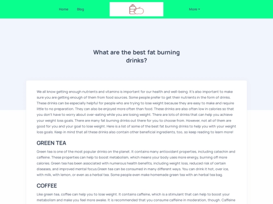 blog/what-are-the-best-fat-burning-drinks screenshot