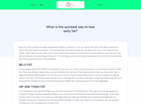 blog/what-is-the-quickest-way-to-lose-belly-fat screenshot