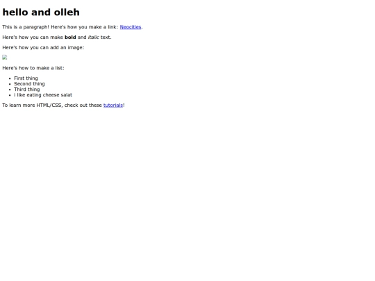 index screenshot