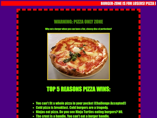 pizza screenshot
