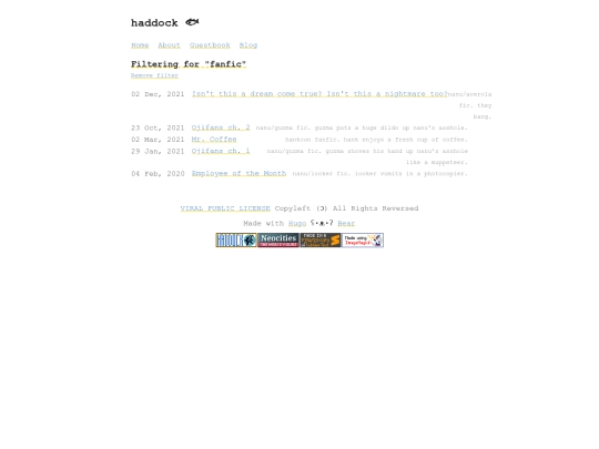 blog/fanfic screenshot