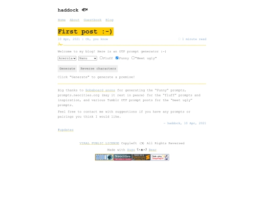 first-post screenshot