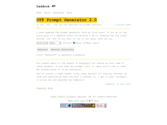 otp-prompt-generator-2.0 screenshot