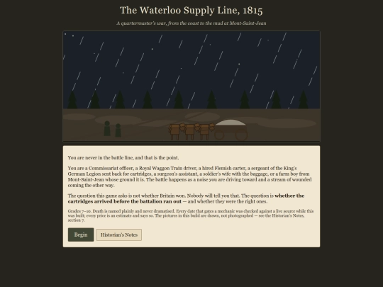 games/Waterloo/waterloosupplyline1815 screenshot