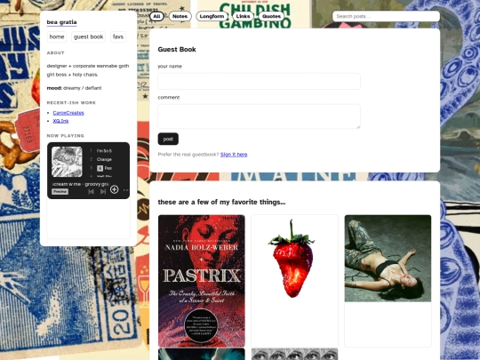 blog screenshot