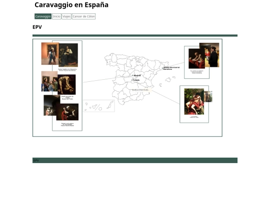 Caravaggio en Espana vistos screenshot