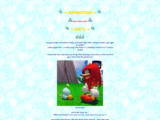 funny/chao/diary/entry1 screenshot