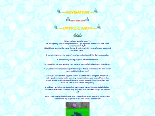 funny/chao/diary/entry2 screenshot