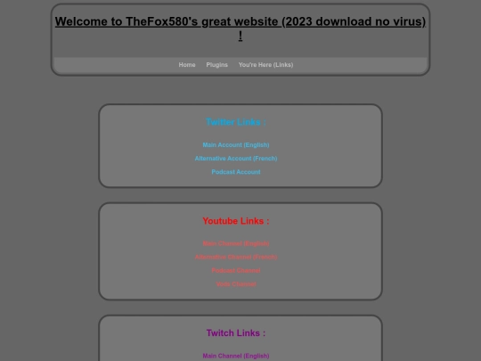 links screenshot
