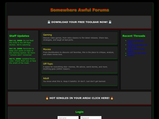 forummain screenshot