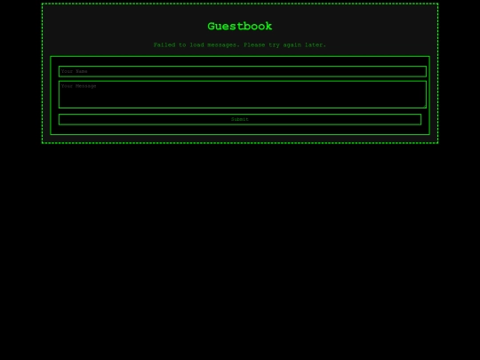 guestbook screenshot