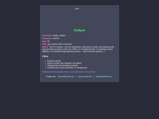profiles/profile_radfish screenshot
