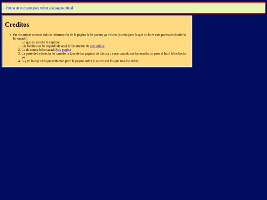 Proyecto Pagina Web/creditos screenshot