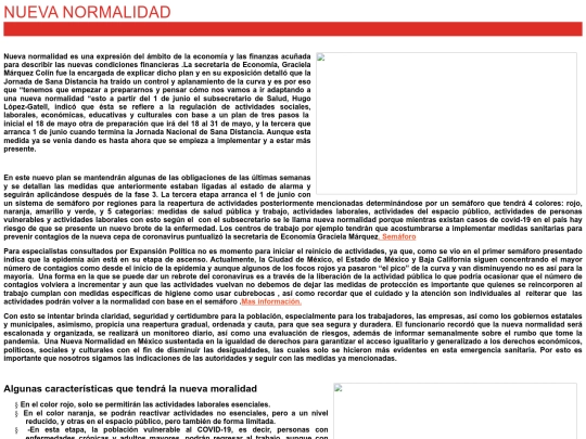 NUEVA NORMALIDAD screenshot