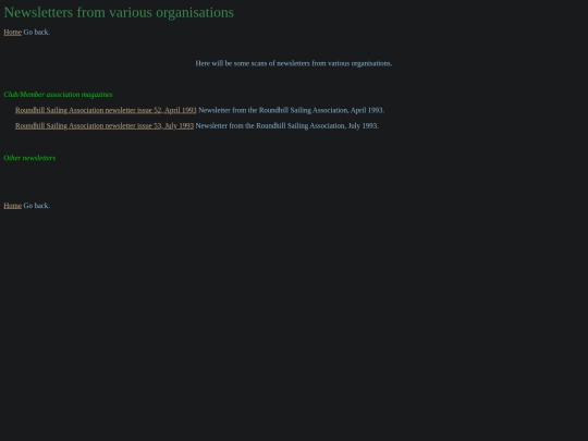 Newsletters screenshot
