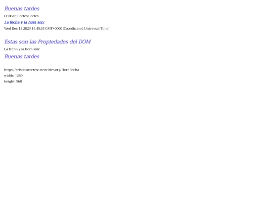 HoraFecha screenshot