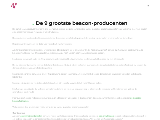 beacon-producenten screenshot