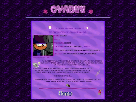 aboutoyabin screenshot