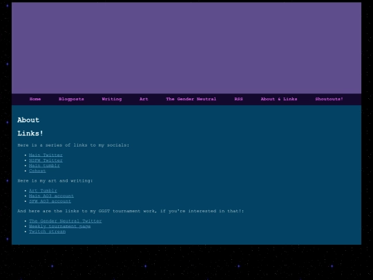 links screenshot