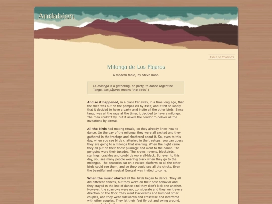 html/milonga-pajaros screenshot