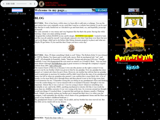 blog screenshot