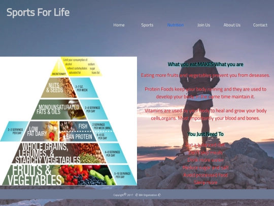 nutrition screenshot