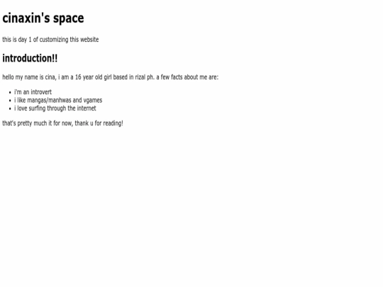 index screenshot