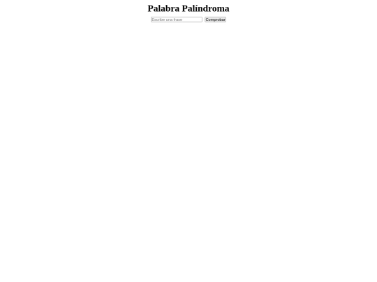 EjerciciosJs/palindromo screenshot