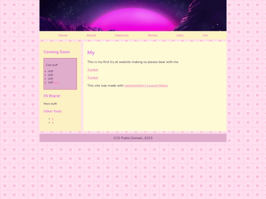 links screenshot