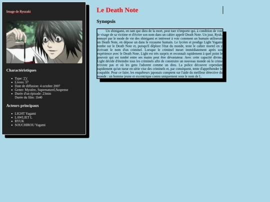 index screenshot