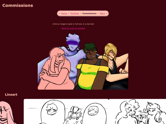 commissions screenshot