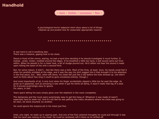 prose/handhold screenshot