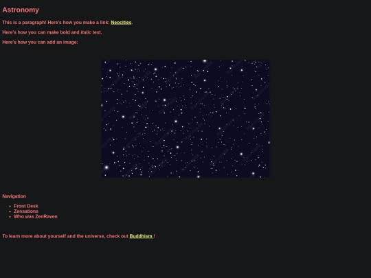 astronomy screenshot