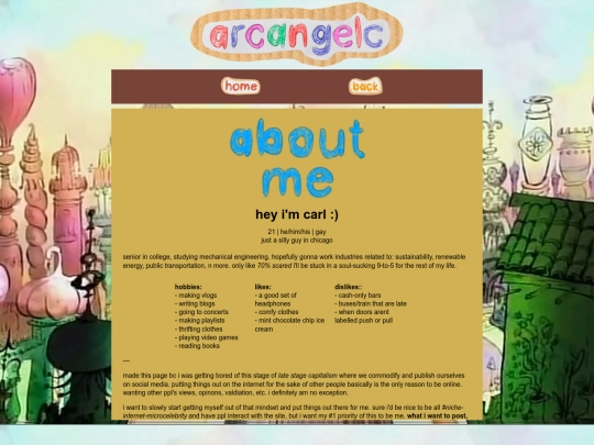 about-me screenshot