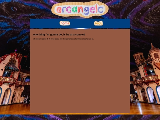 concert-venue/concerts screenshot