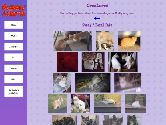 misc/pages/creatures screenshot