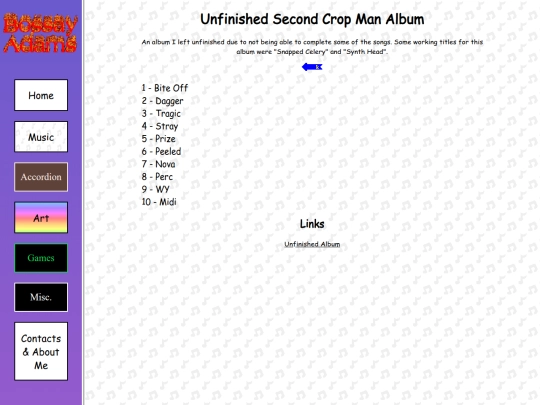 music/pages/unfinished screenshot