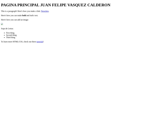 index screenshot