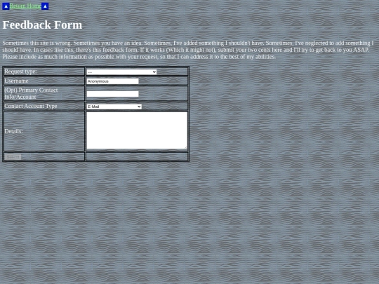 feedback screenshot