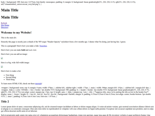 index screenshot