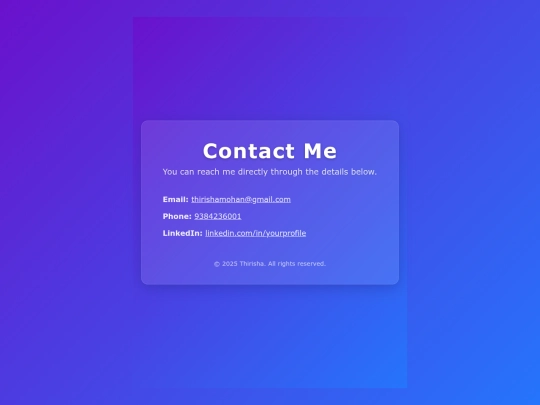 portfolio/contact screenshot
