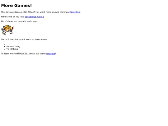 Moregames screenshot