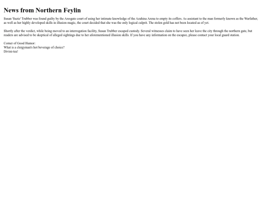 newsnorthfeylin screenshot